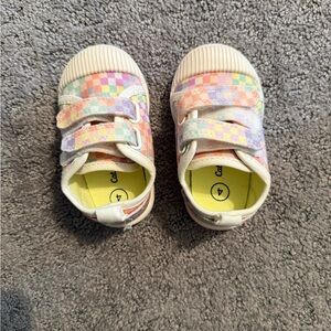 Cat & Jack Multicolor Checkered Kids Sneakers